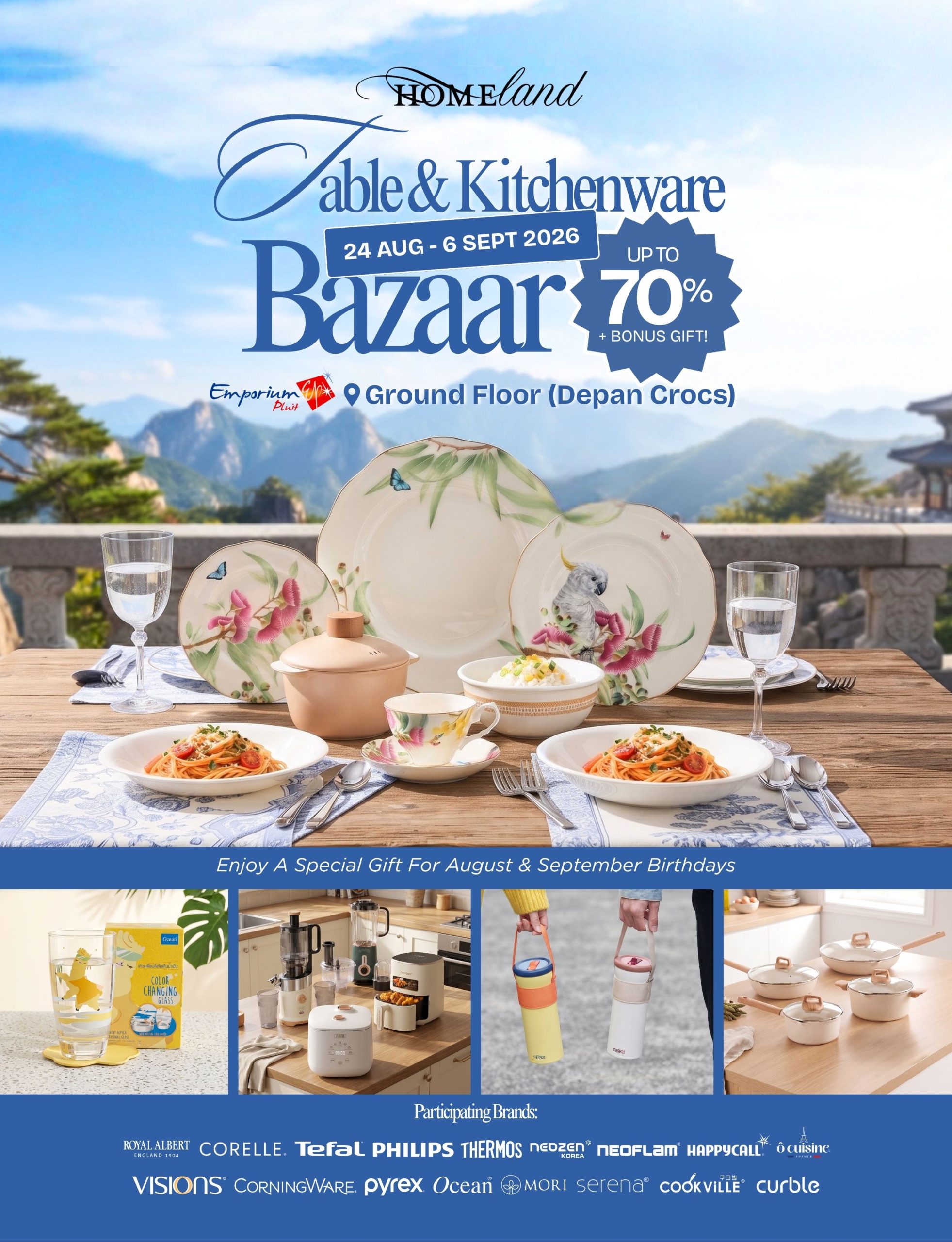 Homeland Lifestyle, Table & Kitchenware Bazaar is back at Emporium Pluit Mall